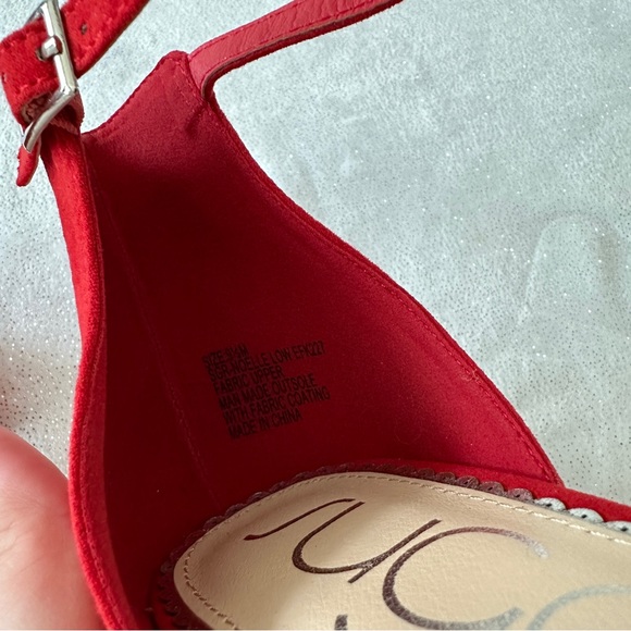 SUGAR Noelle Red Block Heel Sandals - Picture 7 of 7